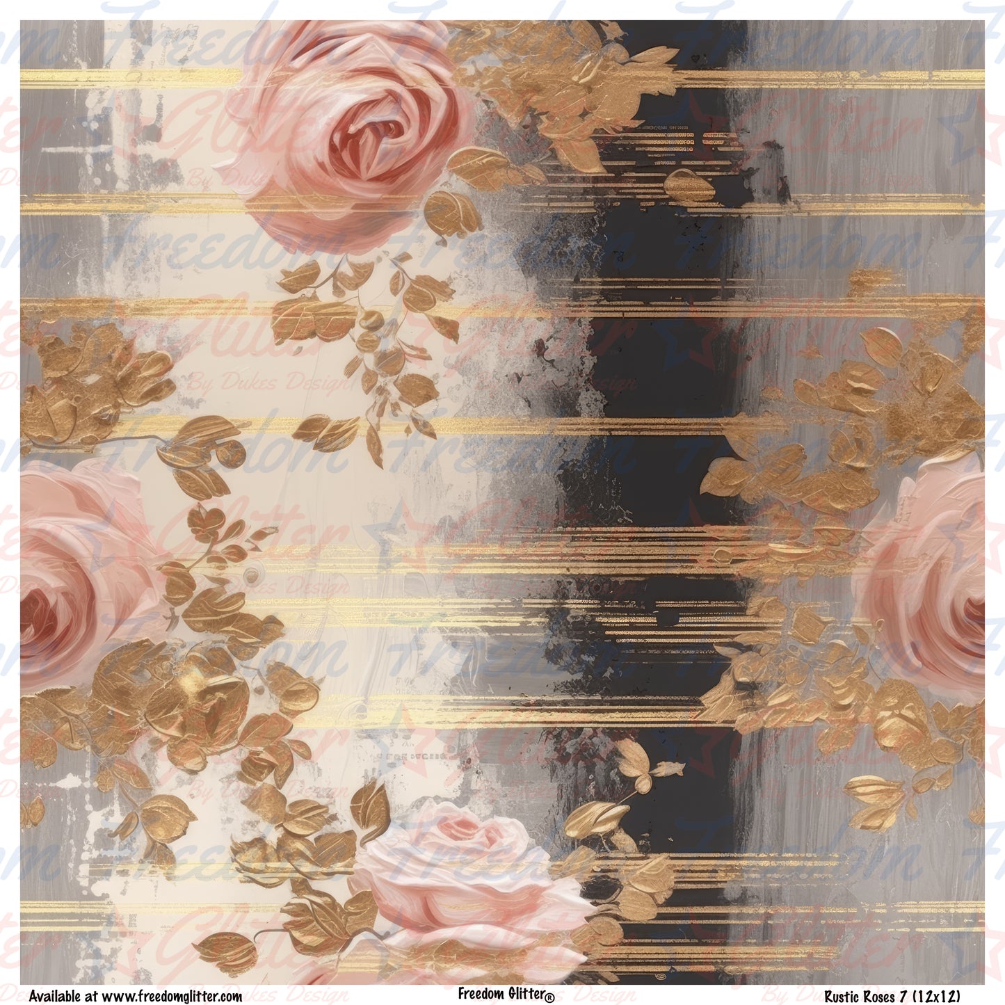 Rustic Roses 1 (Printed Vinyl)