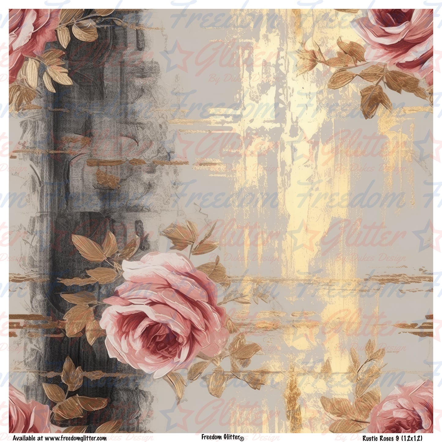 Rustic Roses 2 (Printed Vinyl)