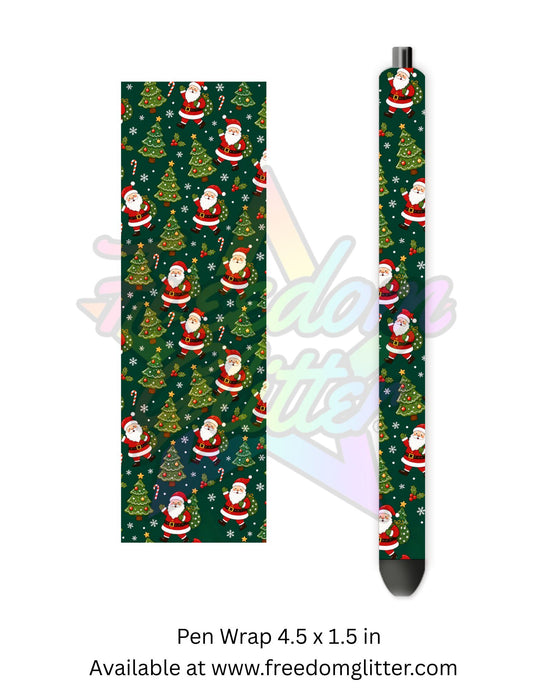 Santa & Trees (Printed Vinyl)