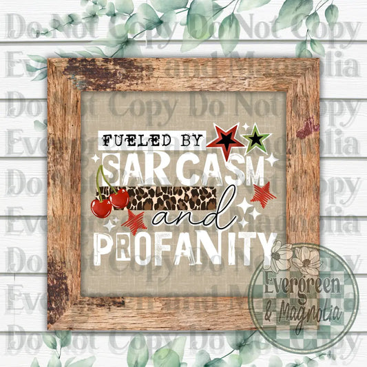 Sarcasm and profanity (white)