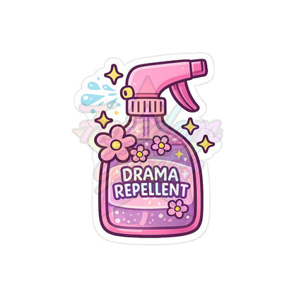 Sarcastic - Drama Repellent 2" Badge Reel Acrylic Blank