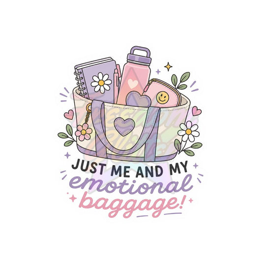 Sarcastic - Emotional Baggage 2" Badge Reel Acrylic Blank