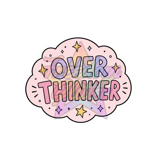 Sarcastic - Overthinker 2" Badge Reel Acrylic Blank