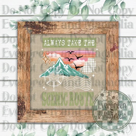 Scenic route (white)