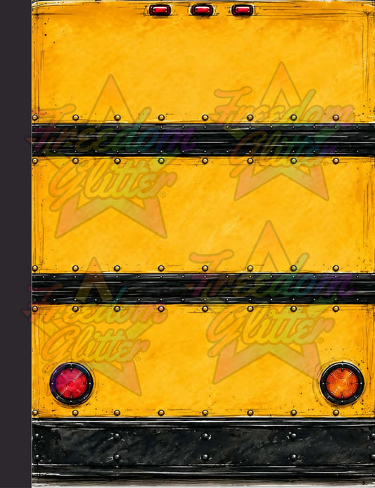 School Bus Notebook Cover