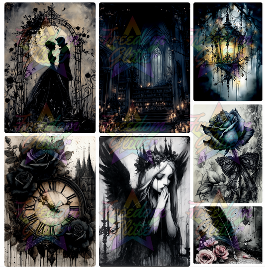 Mixed Image Sheet - Dark Fairies 3 (Printed Vinyl)