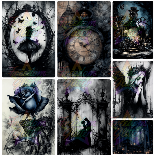 Mixed Image Sheet - Dark Fairies 4 (Printed Vinyl)