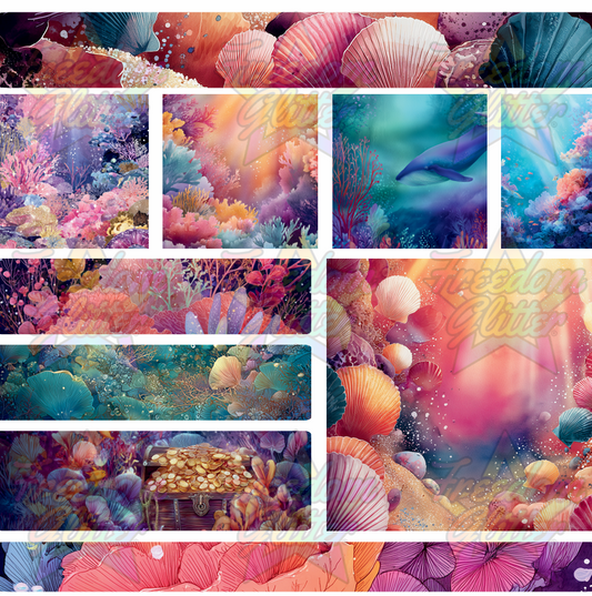 Mixed Image Sheet - Sea Depths (Printed Vinyl)