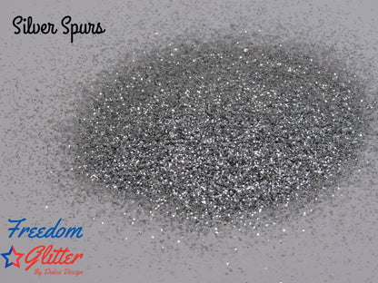 Silver Spurs (Metallic Glitter)
