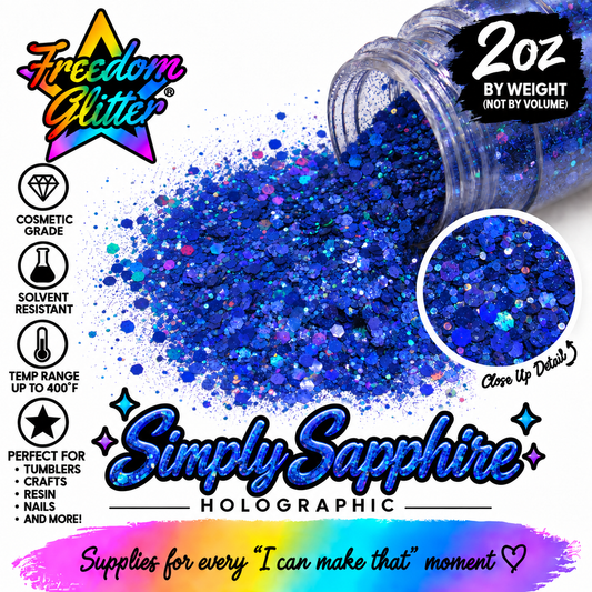 Simply Sapphire (Holographic)