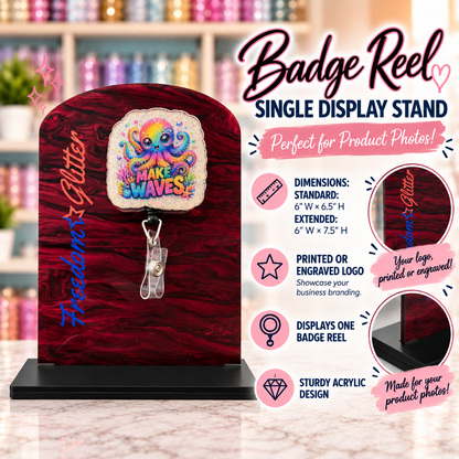 Single Badge Reel Display Stand