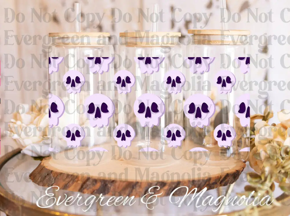 SkullsPurple