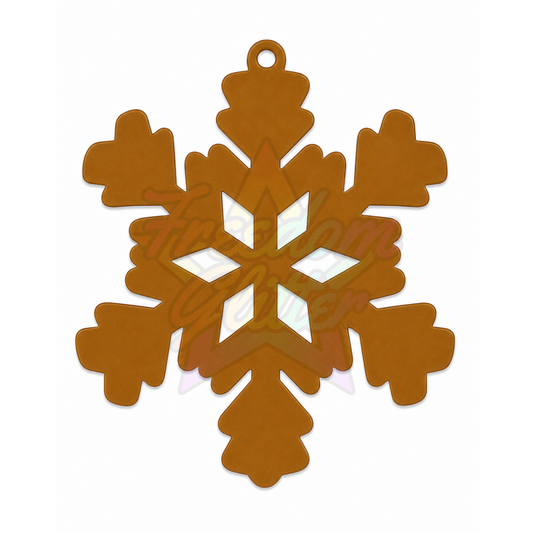 Snowflake 1 Acrylic Ornament Blank – 4"