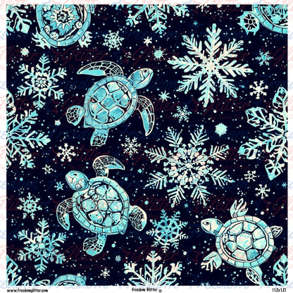 Snowflakes & Turtles 2 (Printed Vinyl)