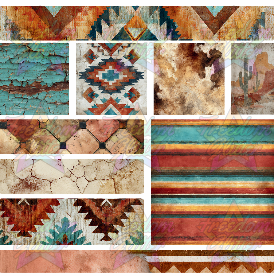 Mixed Image Sheet - Southwest (Printed Vinyl)
