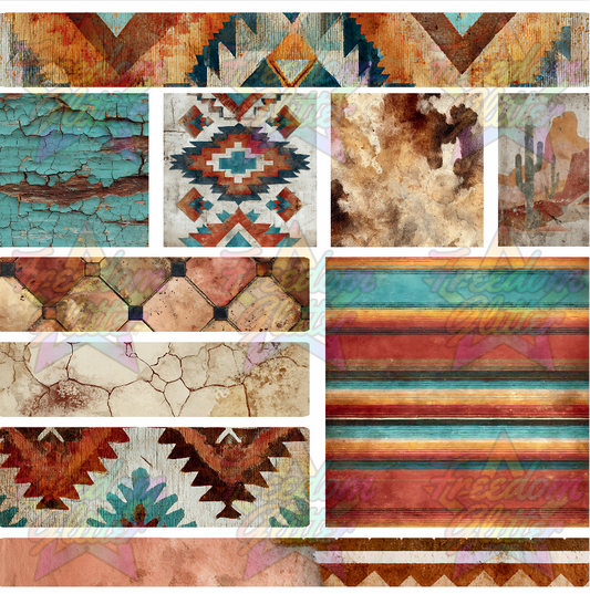 Mixed Image Sheet - Southwest (Printed Vinyl)