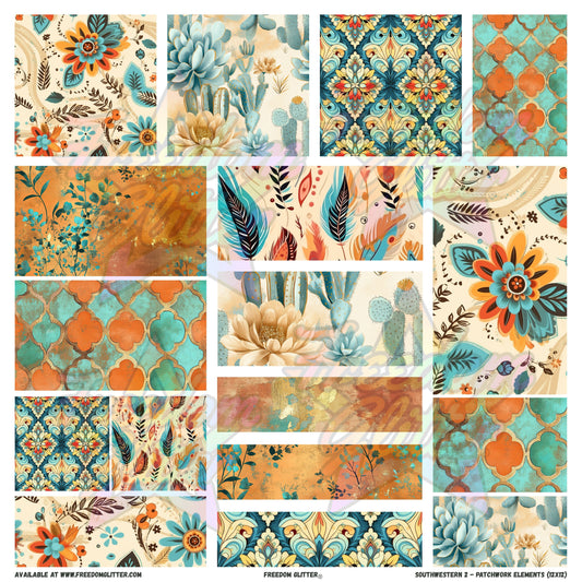 Patchwork Elements - Southwestern 2 (Printed Vinyl)
