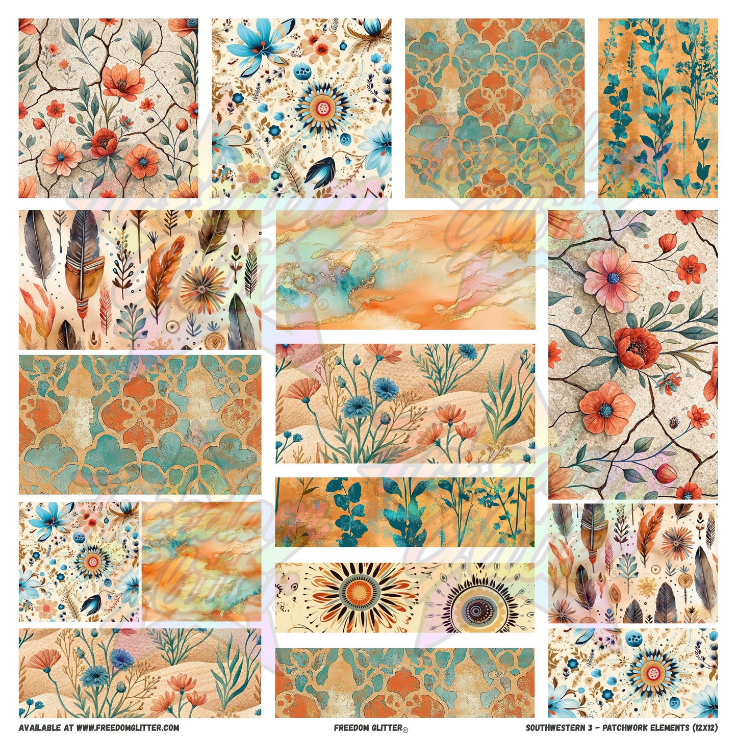 Patchwork Elements - Southwestern 3 (Printed Vinyl)