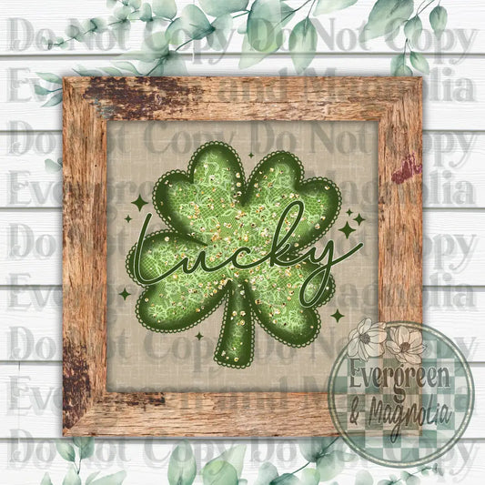 Sparkle Lace Lucky Shamrock