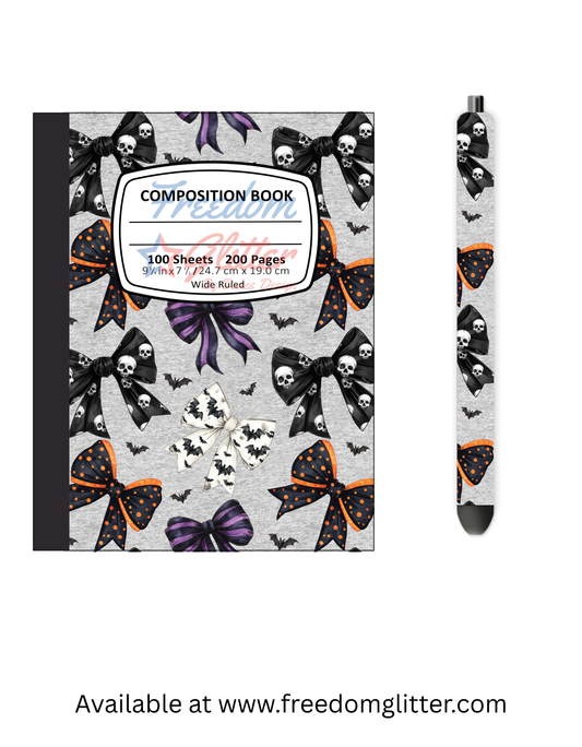 Spooky Bows Notebook Cover