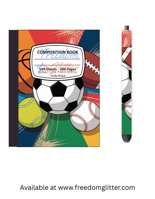 Sports 3 Notebook Cover
