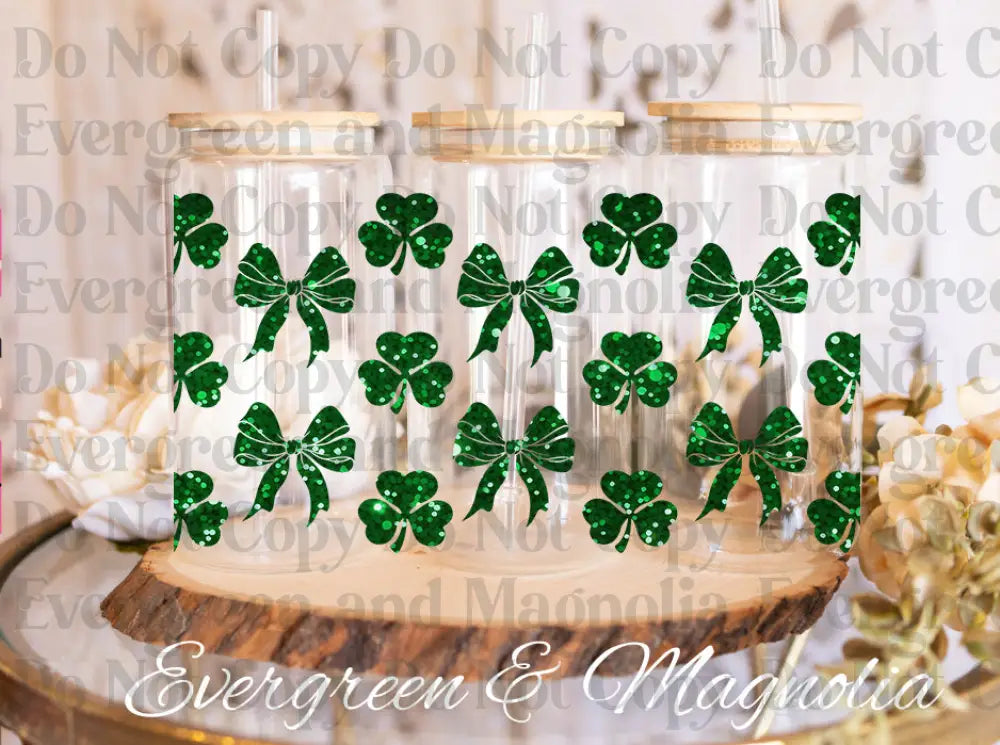 St.Patricks Day Shamrock and Bow