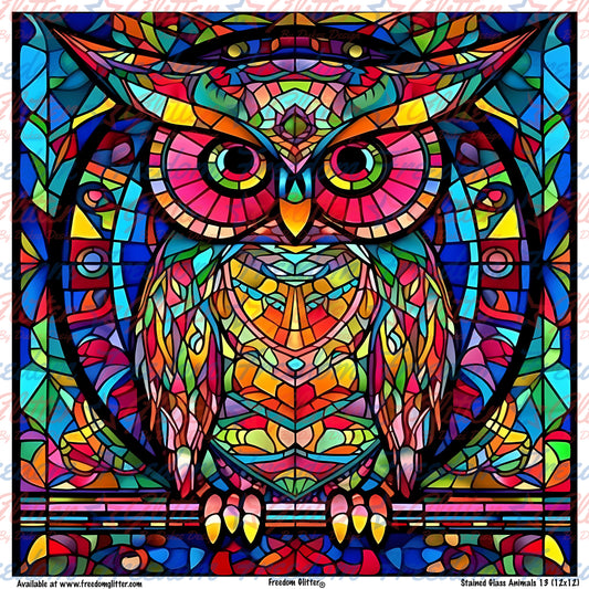 Stained Glass Animals 13 (Printed Vinyl)