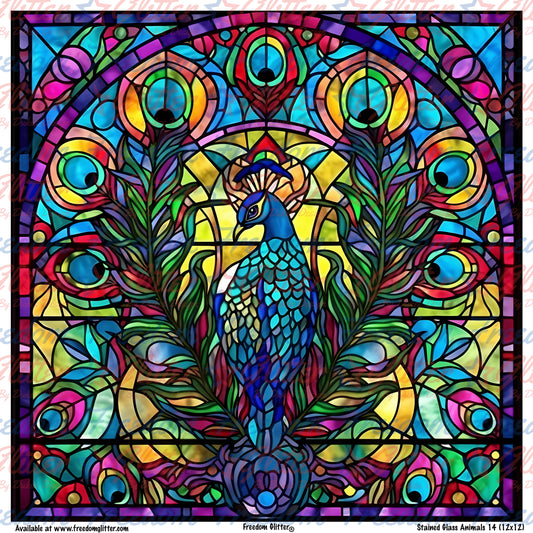 Stained Glass Animals 14 (Printed Vinyl)