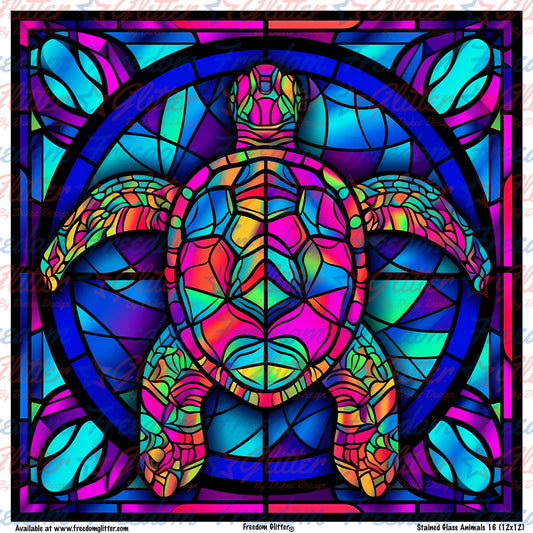 Stained Glass Animals 16 (Printed Vinyl)