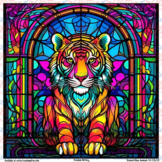 Stained Glass Animals 18 (Printed Vinyl)