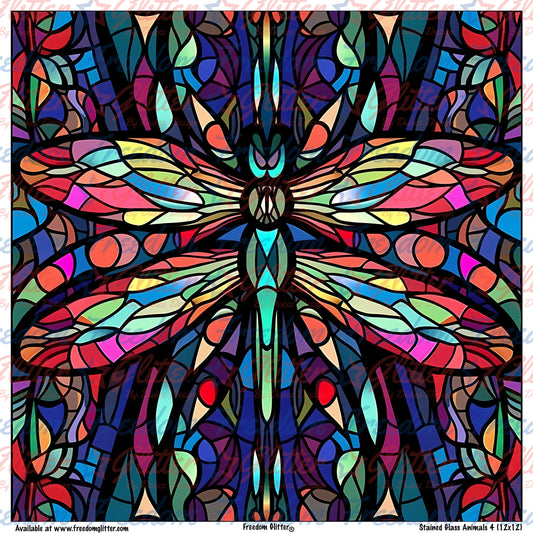 Stained Glass Animals 4 (Printed Vinyl)