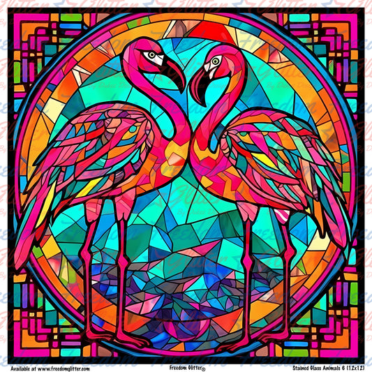 Stained Glass Animals 6 (Printed Vinyl)