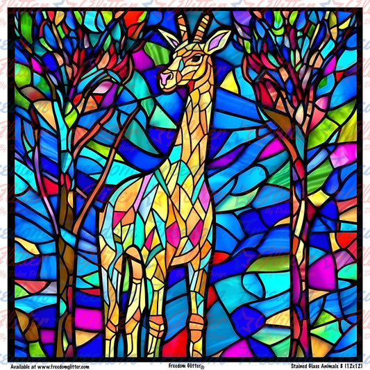 Stained Glass Animals 8 (Printed Vinyl)