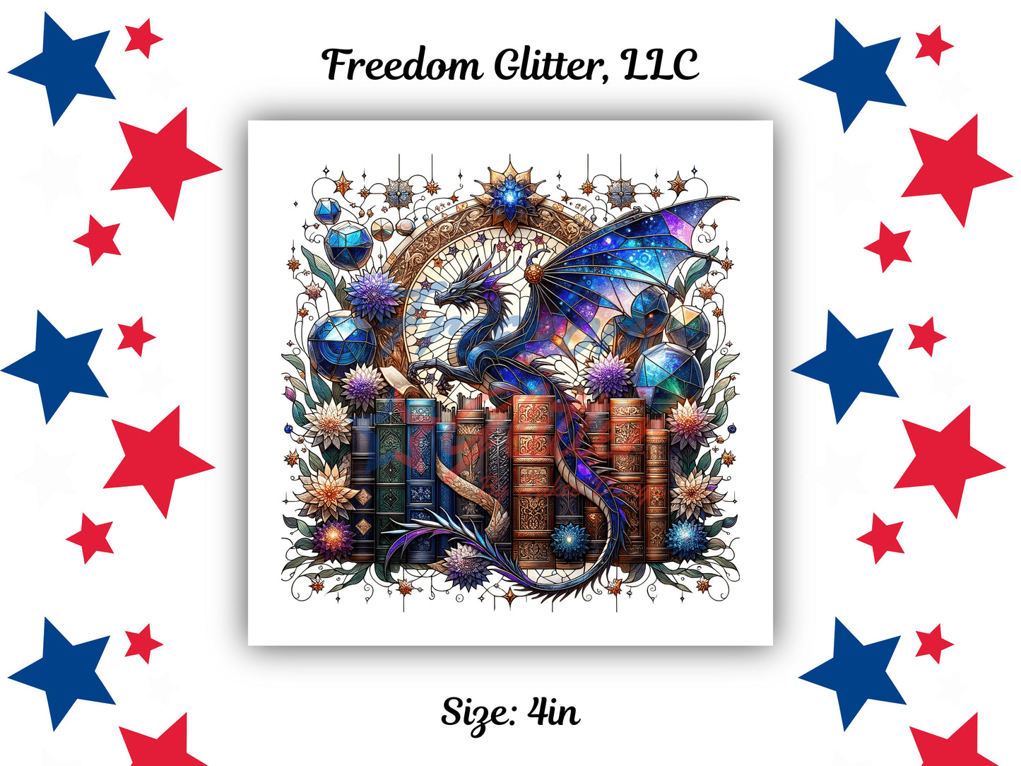 Dark Romance Series - Stained Glass Dragon & Books (UVDTF)