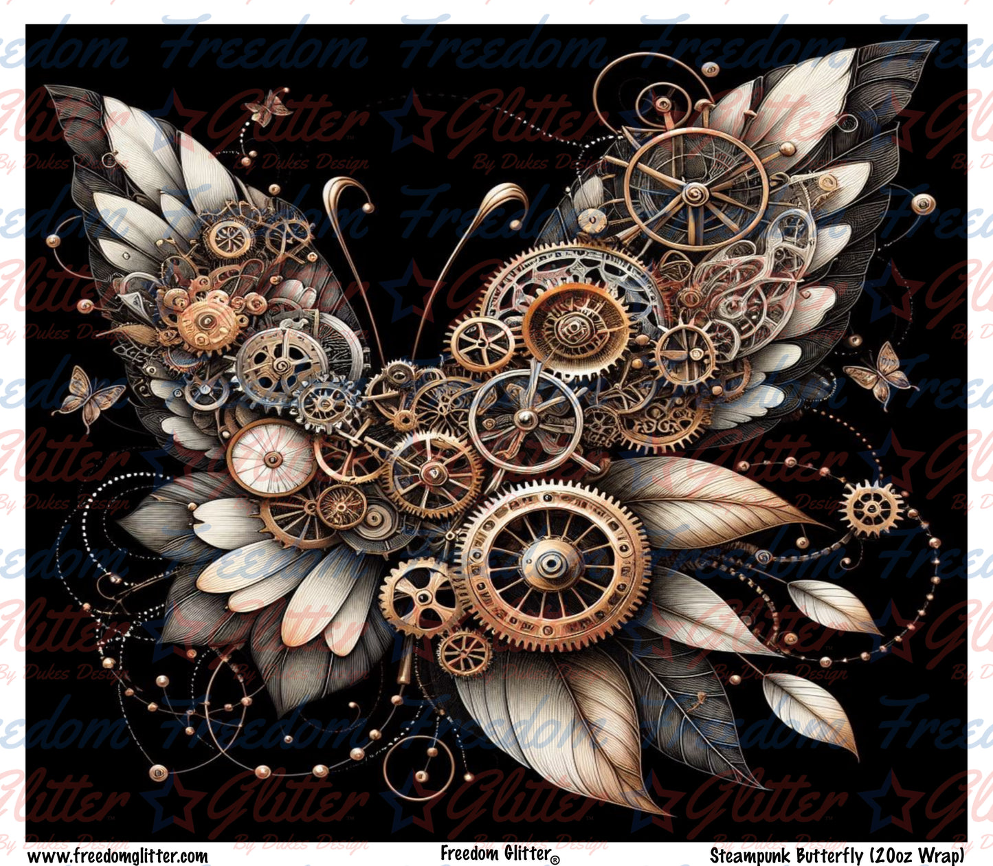 Steampunk Butterfly (Printed Vinyl)