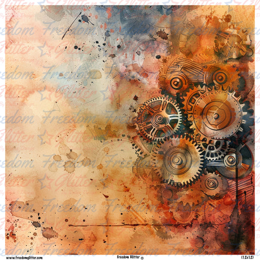 Steampunk Grunge 10 (Printed Vinyl)
