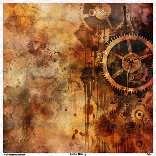 Steampunk Grunge 6 (Printed Vinyl)