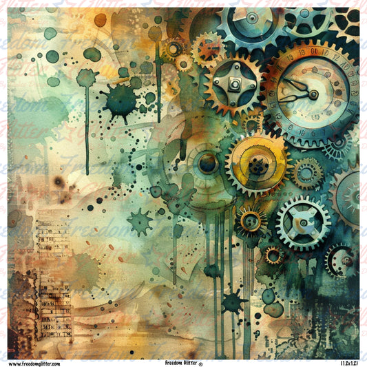Steampunk Grunge 9 (Printed Vinyl)