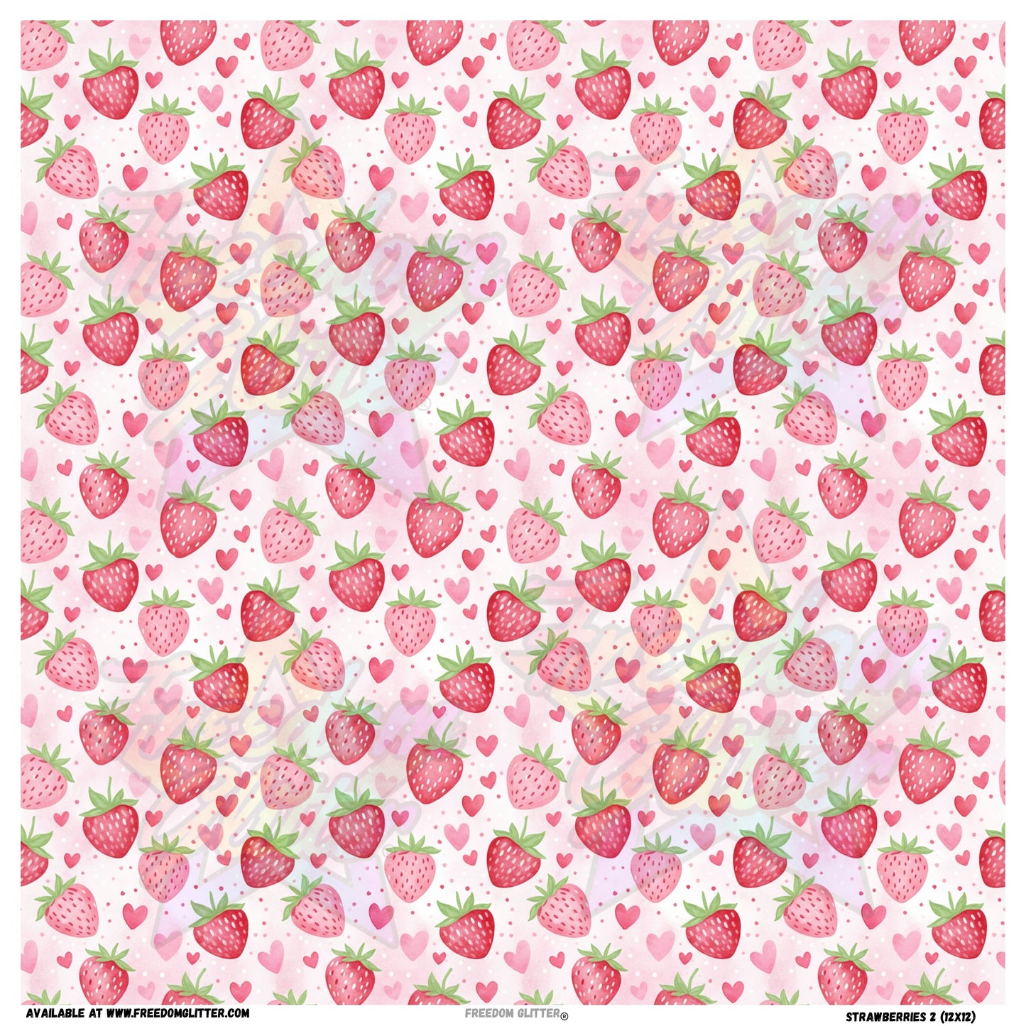 Strawberries & Bows 2 (Printed Vinyl)