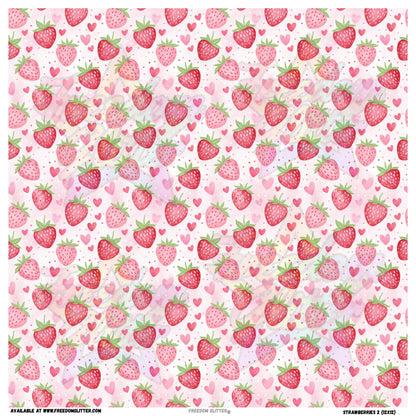 Strawberries & Bows 2 (Printed Vinyl)