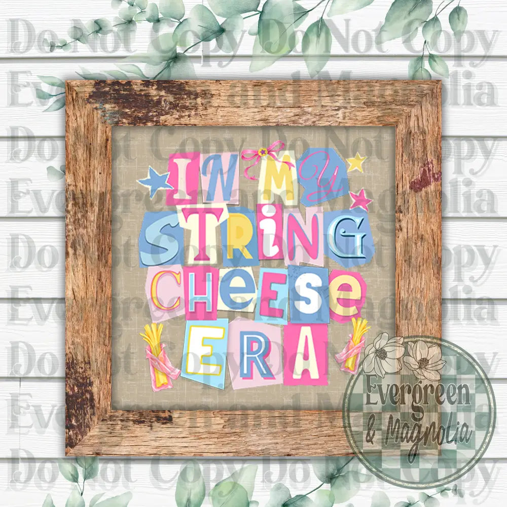 String cheese ransom letters