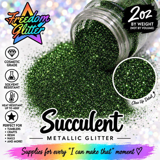 Succulent (Metallic Glitter)
