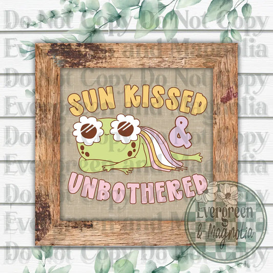 Sunkissed unbothered frog