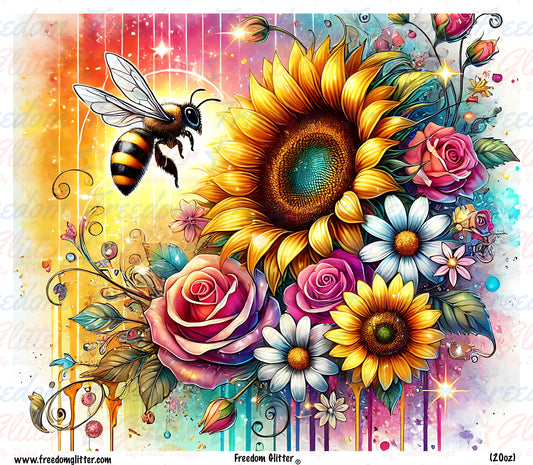 Sunflower & Bees (Printed Vinyl)
