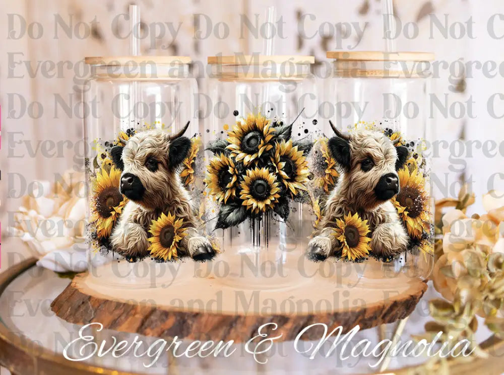 Sunflower cows