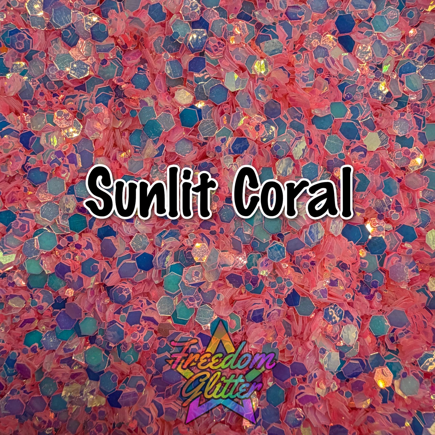 Sunlit Coral (Glow Glitter)