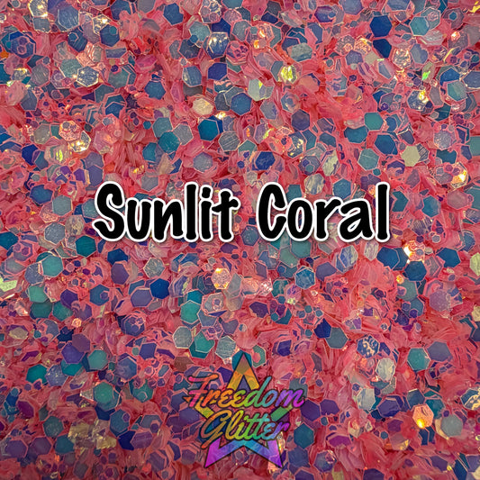 Sunlit Coral (Glow Glitter)