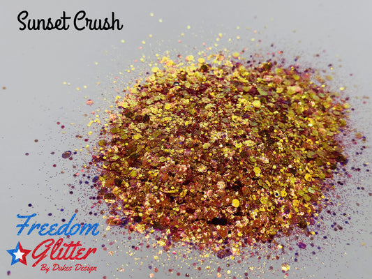 Sunset Crush (High Sparkle Iridescent Glitter)