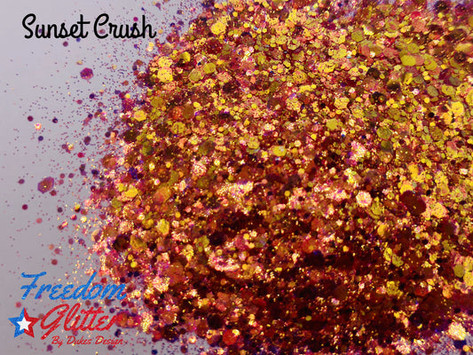 Sunset Crush (High Sparkle Iridescent Glitter)