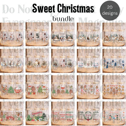 Sweet Christmas 16oz UvDTF Wrap Bundle